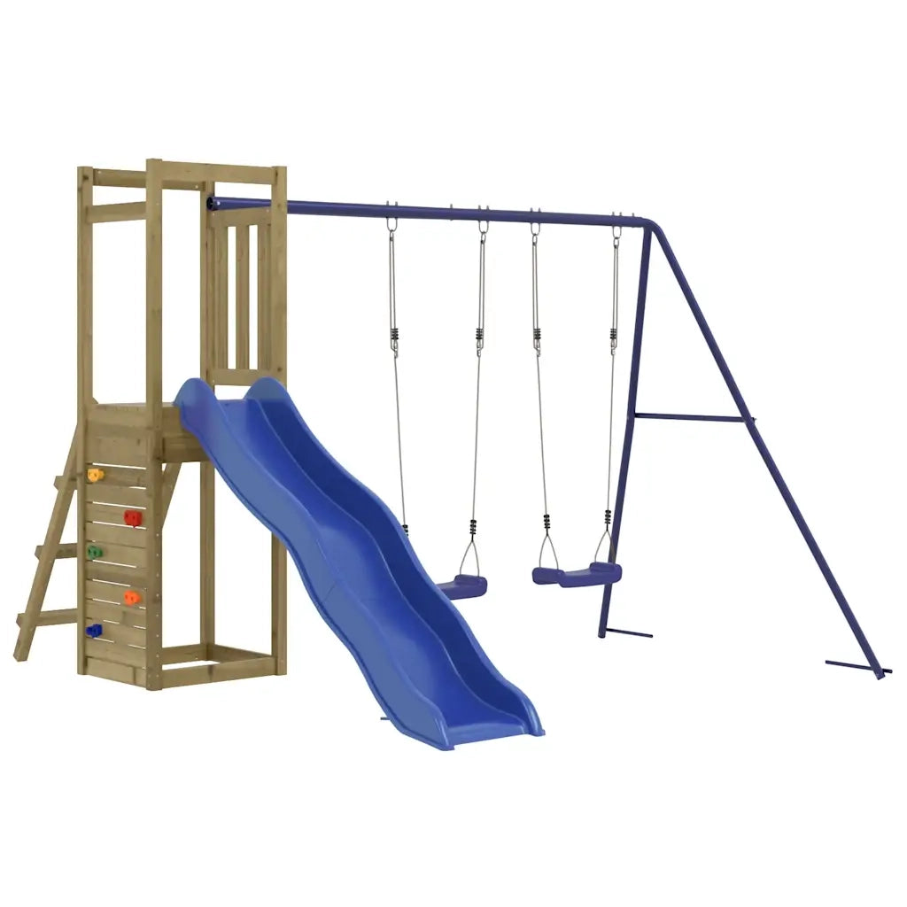Set da Gioco da Esterno in Legno di Pino Impregnatocod mxl 102635