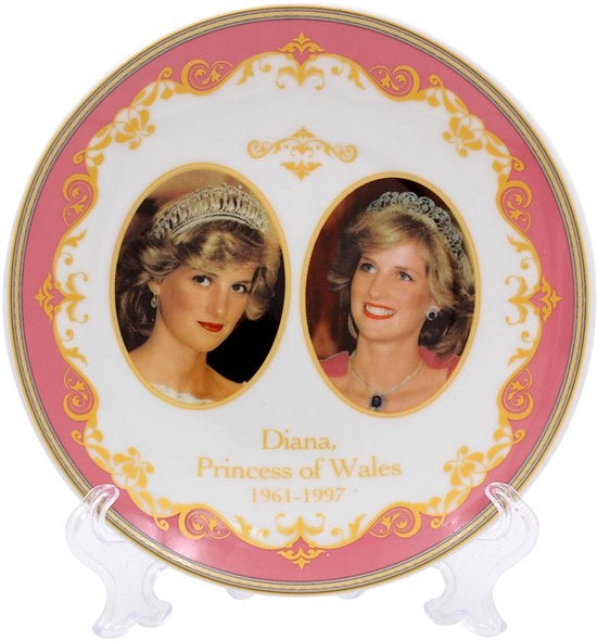 Collezione Reale Ricordo di Principessa Diana, costruzione ceramica, stile tradizionale/formale, resistente a magnetron e lavastoviglie, set da 6 pezzi