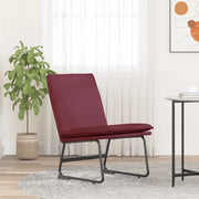 Sedia Lounge Rosso Vino 52x75x76 cm in Tessuto 351315