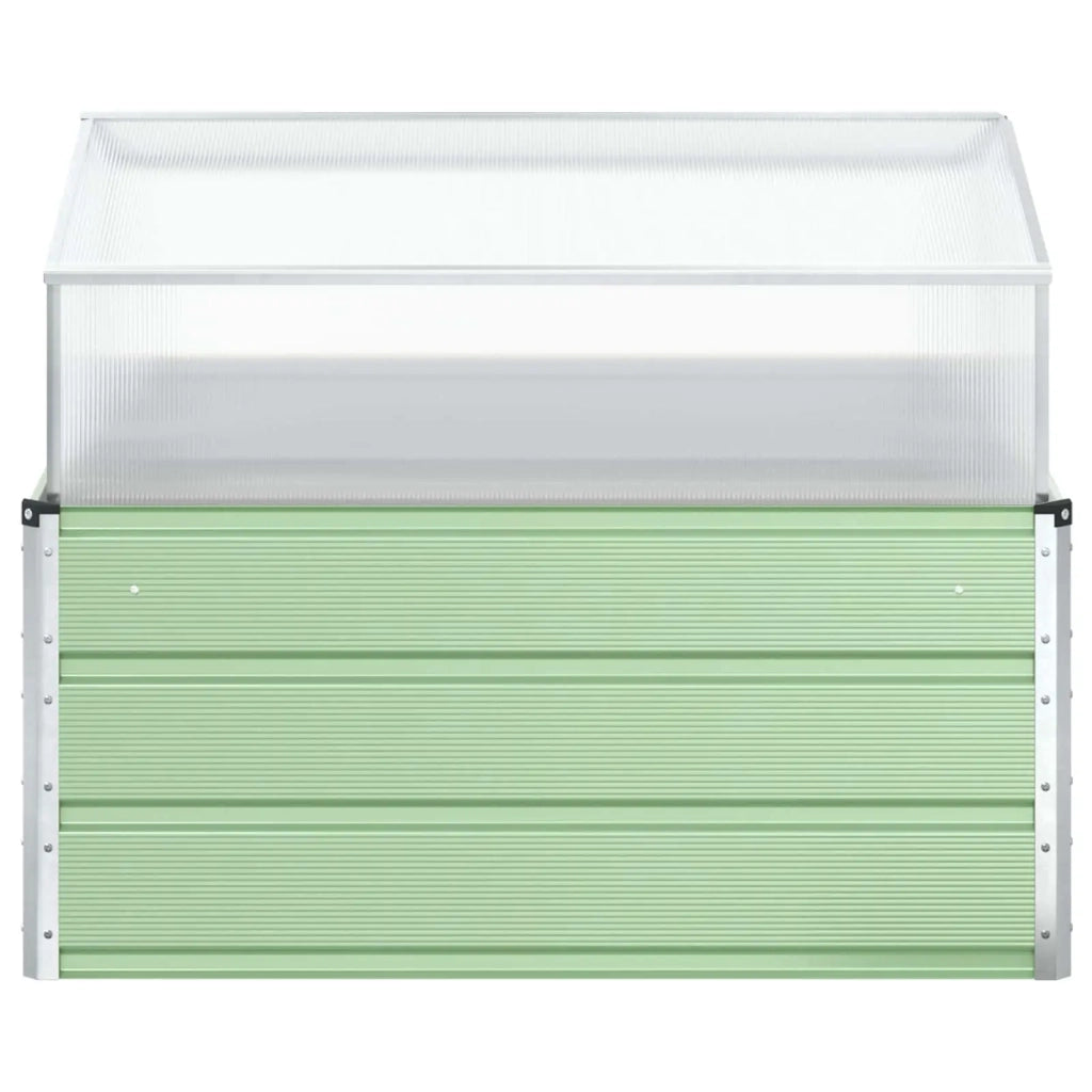 Fioriera Verde Pastello 100 x 100 x 77 cm Acciaio zincato