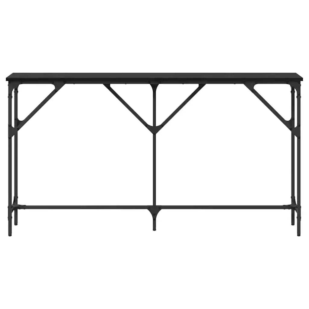 Tavolo consolle Rovere nero 140 x 23 x 75 cm 871335