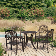 Set da Bistrot 5 pz in Alluminio Pressofuso Bronzo 3070598