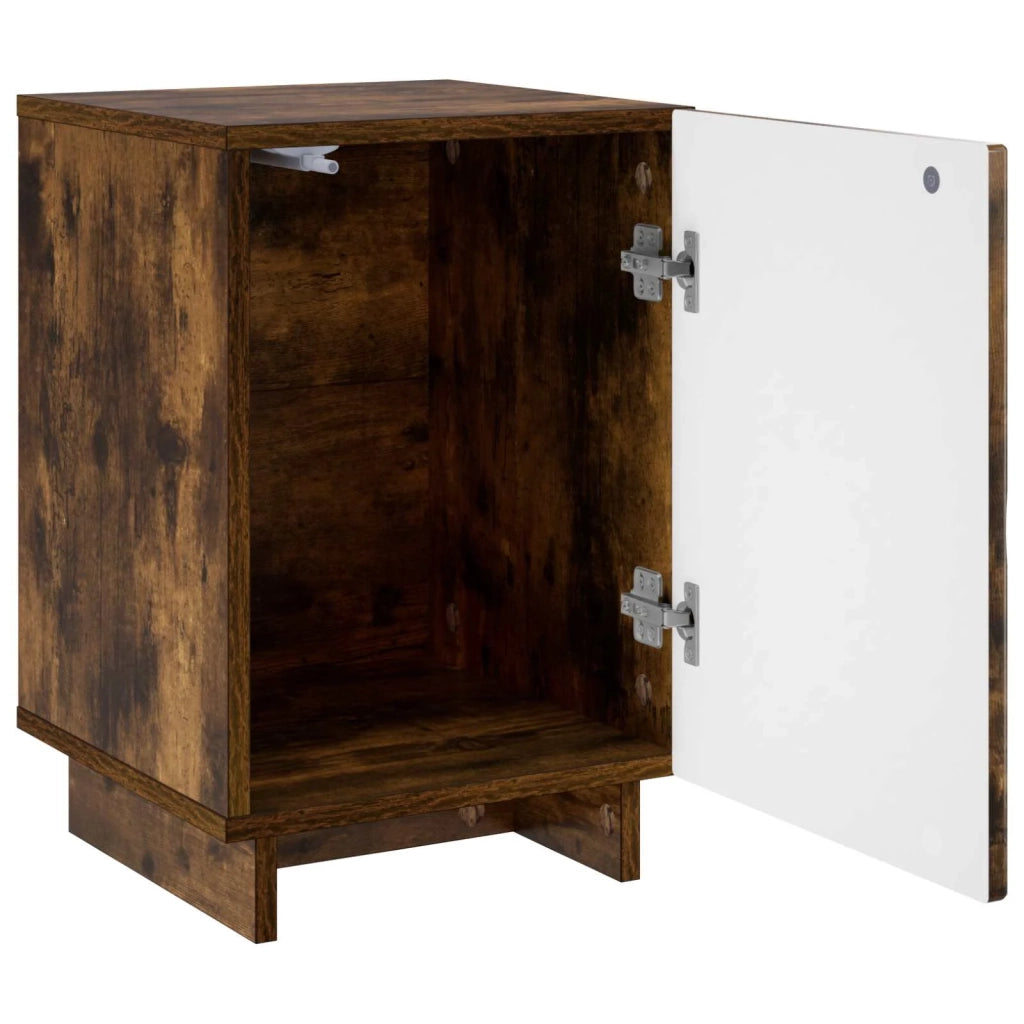 Armadio da Notte 2 pcs Rovere Fumo 33,5 x 34,5 x 50 cm 8011416