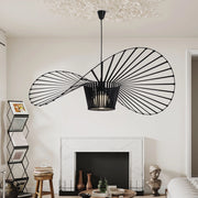 ZMH Lampada a Sospensione Moderna a LED Nero E27 120 cm per Sala da Pranzo