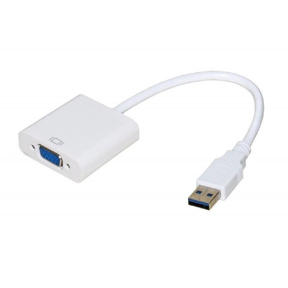 Trade Shop - Convertitore Adattatore Video Da Usb 3.0 Maschio A Vga Femmina 1080p U3-vga263 -