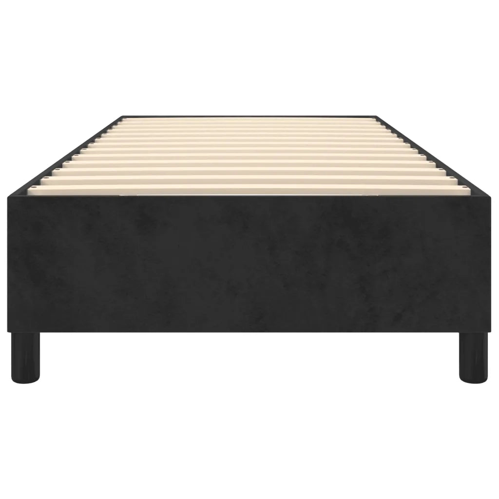 Struttura Letto a Rete a Molle Nero 80x200 cm in Velluto 3121086