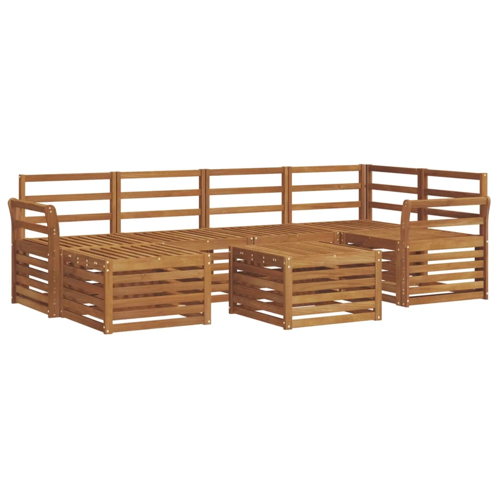 Set divani Naturale Legno di Acacia Massello 3375129