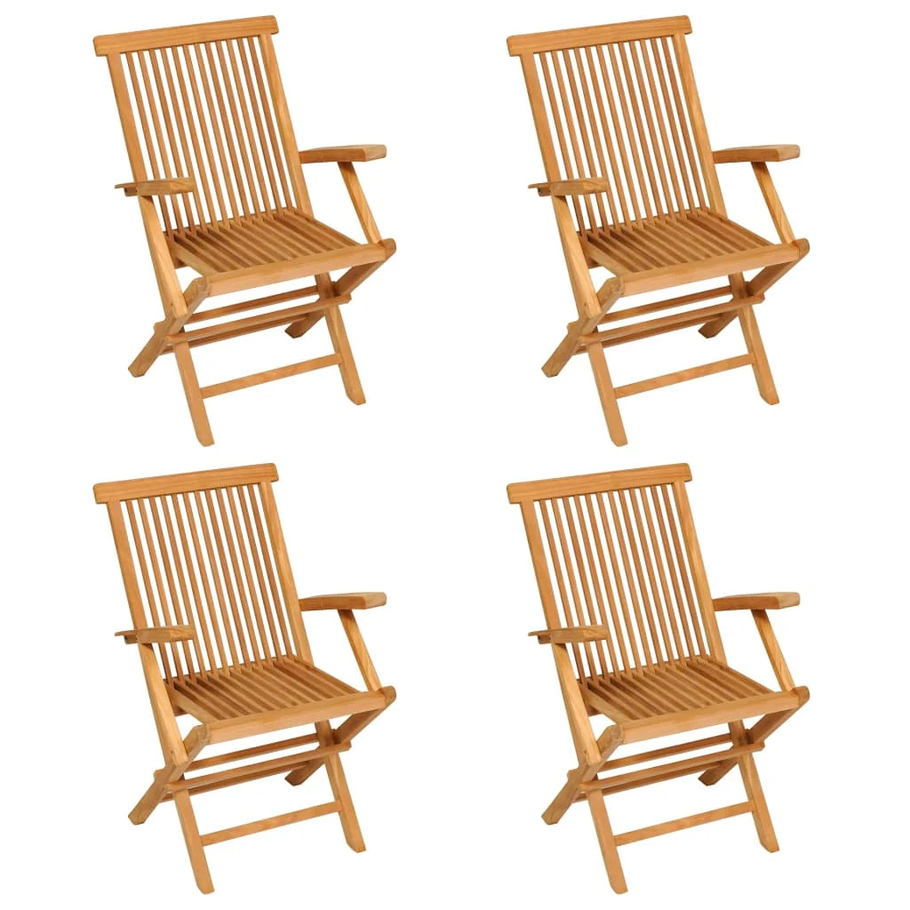 Set di mobili da giardino mobili da esterno 5 pezzi legno massello di teak 02_0016576