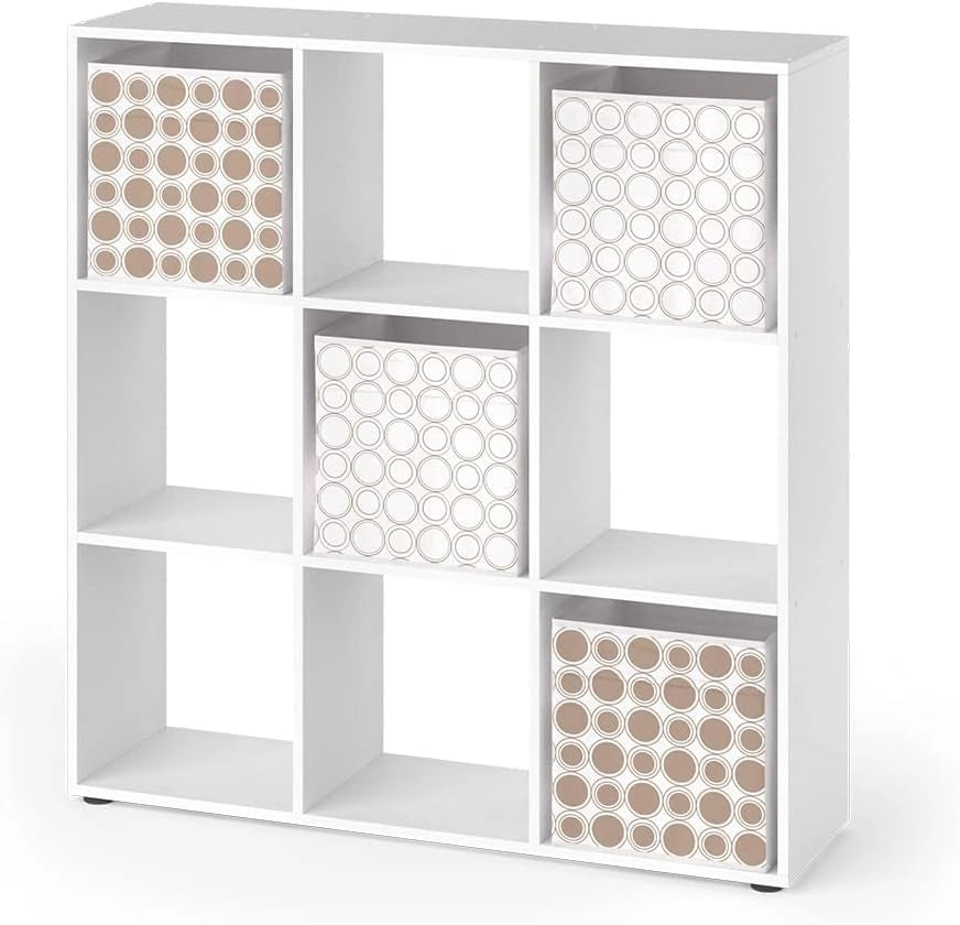 Room Divider Cube Shelf Free-Standing Nove Scaffale Soggiorno Storage Moderno 9 Scomparti Decorative File Shelf Storage