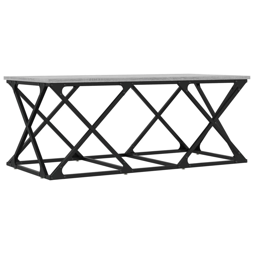 Tavolino da Salotto Grigio Sonoma 100x49x40cm Legno Multistrato 835362