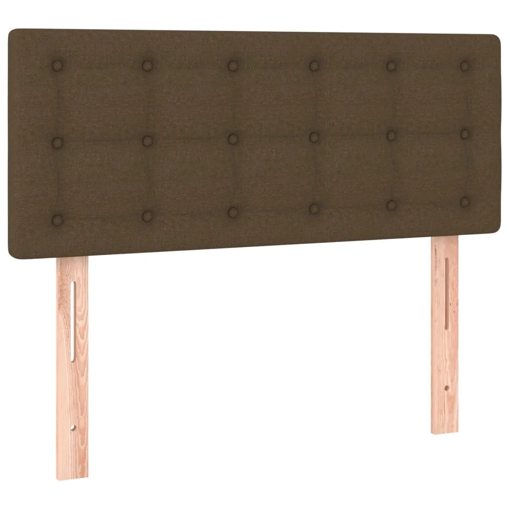 Giroletto a Molle con Materasso Marrone Scuro 80x200 cm Tessuto 3127080