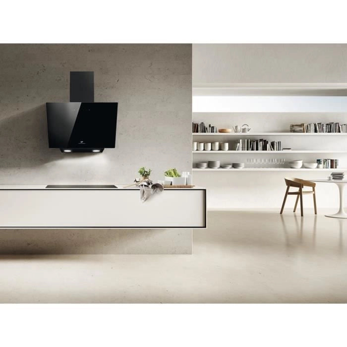 Cappa decorativa nera CONTINENTAL EDISON CEHD6065B - L60 cm