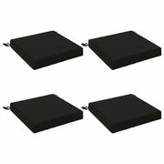 Cuscini per Sedia in 4 Pezzi SOEST 4 pz 100% Poliestere Nero 944484