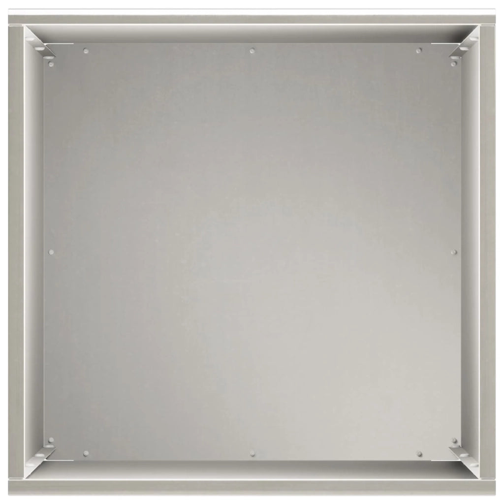 Vaso da giardino Argento 30 x 30 x 50 cm Acciaio Inox 8005352