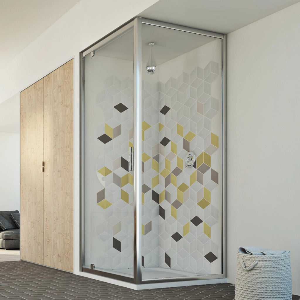 Box Doccia 70x70 AP. 70 CM H198 trasparente mod. Cristal Duo 1 Anta