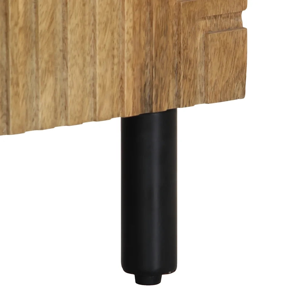 Credenza Marrone 90x33x75 cm in Legno Massello di Mango 4017748