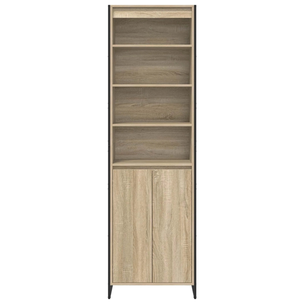Set di 2 moderni e pratici mobili alti rettangolari 60 x 36 x 200 cm realizzati in legno ingegnerizzato Sonoma 02_0056098