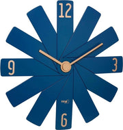 Orologio a muro - Orologio in Box Blu - Adatto per un Ambiente Minimalista - Silenzioso - Design Minimalista