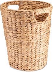Contenitore di raccolta in vimini di fiori d'acqua - bidone con manico - diametro 25 cm superiore, 19 cm inferiore.