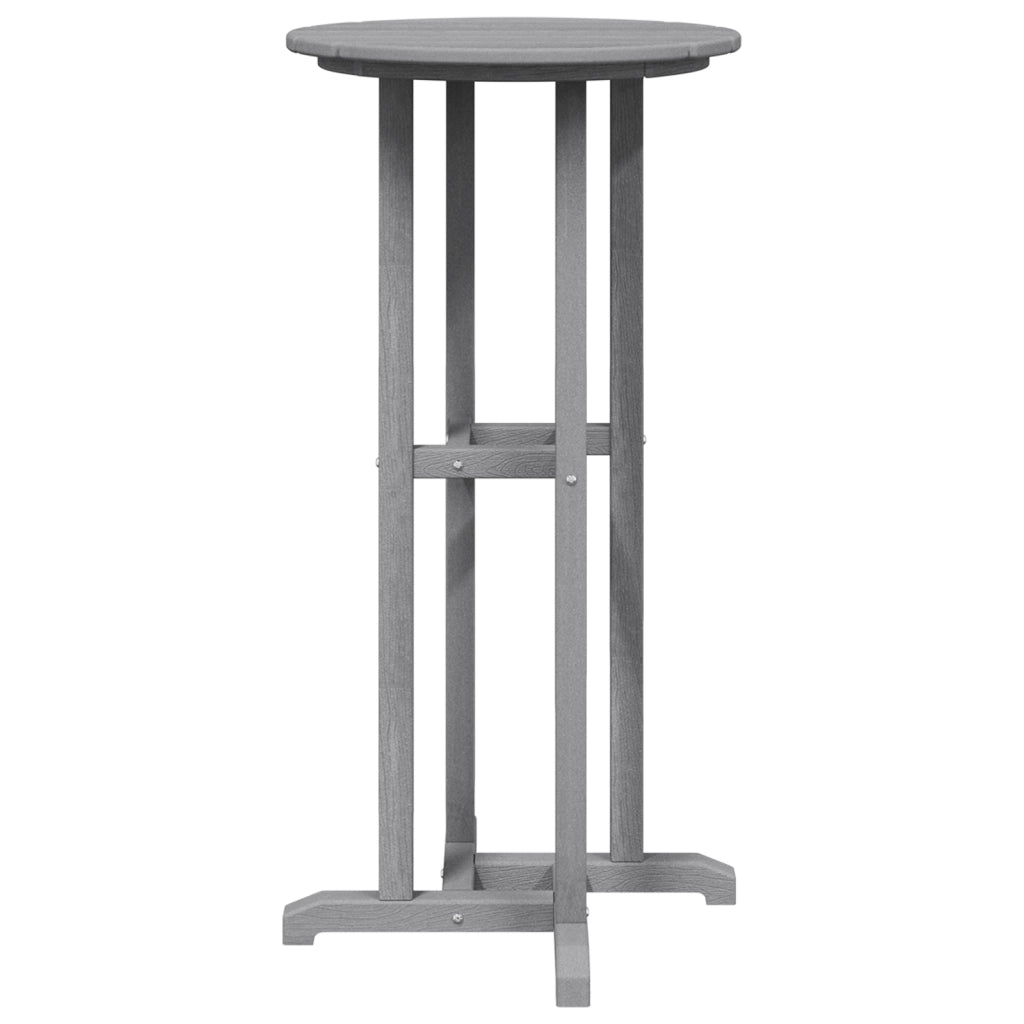 Tavolo da Bar Grigio Chiaro 55x55x107 cm HDPE