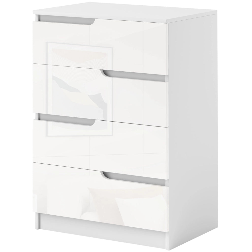 C¨®moda con 4 cassetti ¨C Zephmum ¨C Bianco 60x40x85 cm