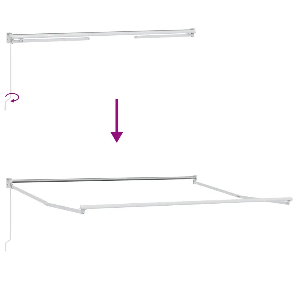 Tenda Sole Retrattile Manuale-Tenda parasole per balcone 300x250 cm Marrone 117404
