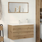Mobile Lavabo Rovere Artigianale 90x38,5x45 cm in Truciolato