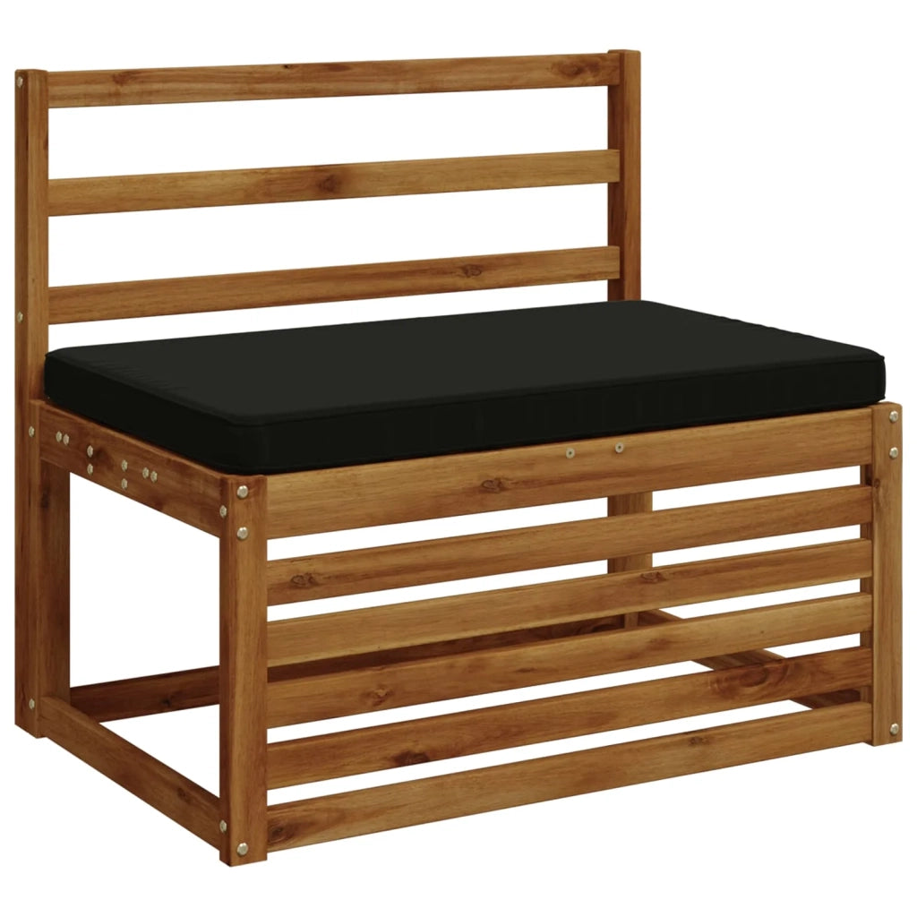Cuscino per Panchina a 1 Pezzo VUGHT 100% Poliestere Nero 951720