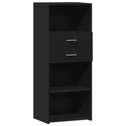 Credenza | Madia | Buffet da pranzo | Armadio da pranzo Nera 50x42,5x124 cm in Legno Multistrato