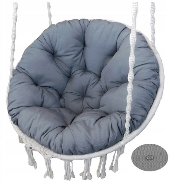 Cuscino da giardino AIO FACTORY 110 cm impermeabile grigio scuro per sedia sospesa