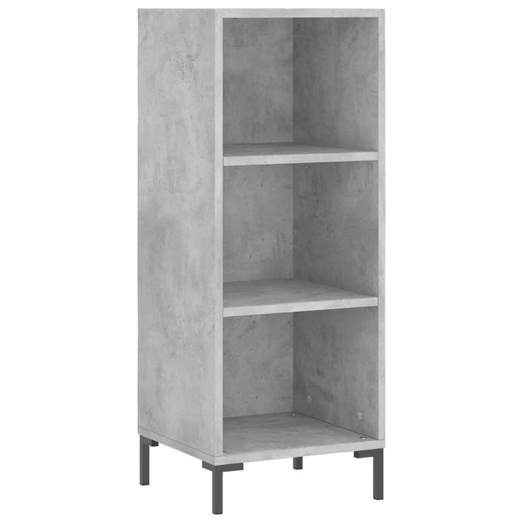 Buffet credenza cassettiera armadio mobile contenitore organizer cucina soggiorno salotto alto 34,5 x 34 x 180 cm legno ingegnerizzato grigio 02_0034301