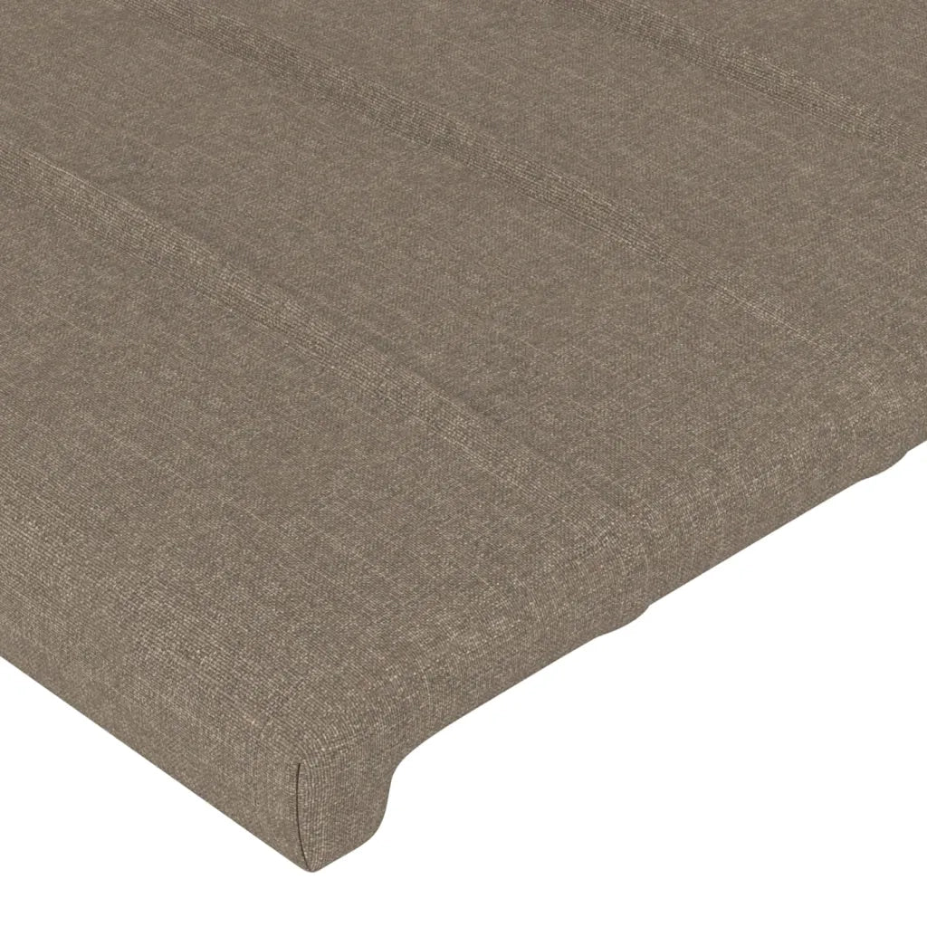 Testiera ad Orecchio-Testata con Orecchie Tortora 93x23x78/88 cm in Tessuto 383561