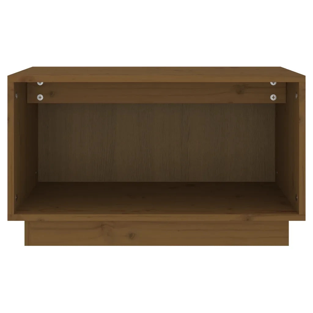Mobile Porta TV Ambrato 60x35x35 cm in Legno Massello di Pino 813827