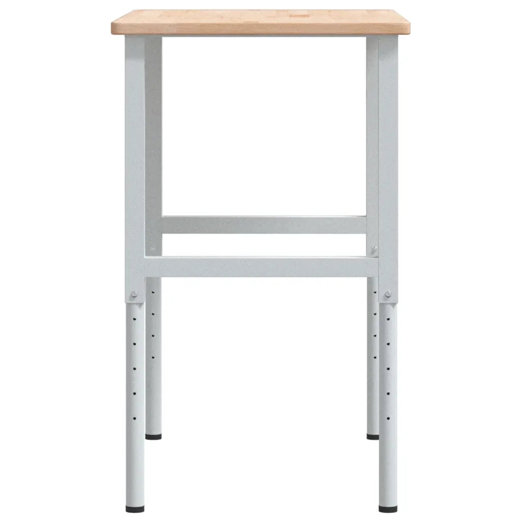 Banco da Lavoro 100x60x(71,5-98) cm Legno Rovere Rettangolare