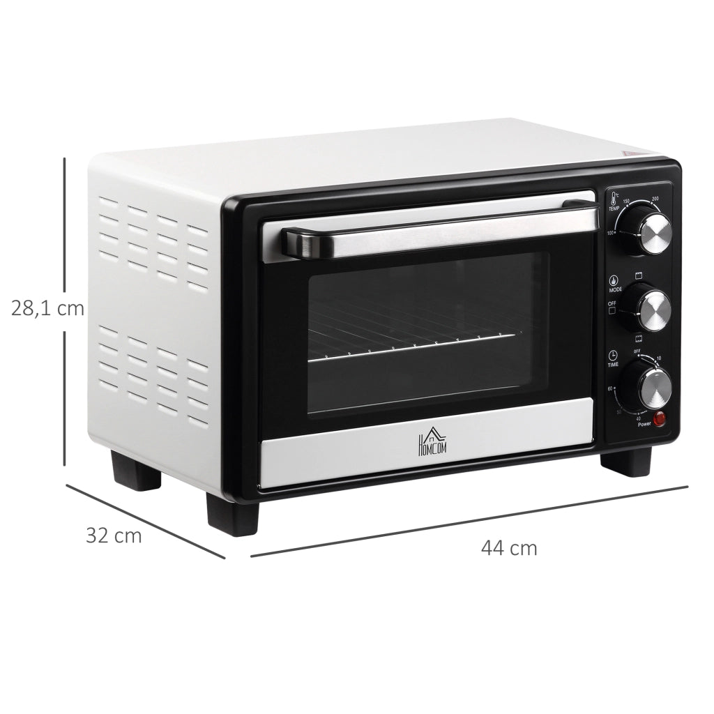 Forno Portatile 16L 1400W ¨C zephmum ¨C 44x32x28,1 cm Bianco e Nero
