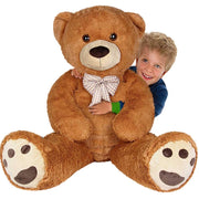 Peluche Orso Gigante XXL 140cm Orsacchiotto Morbido Marrone per Bambini