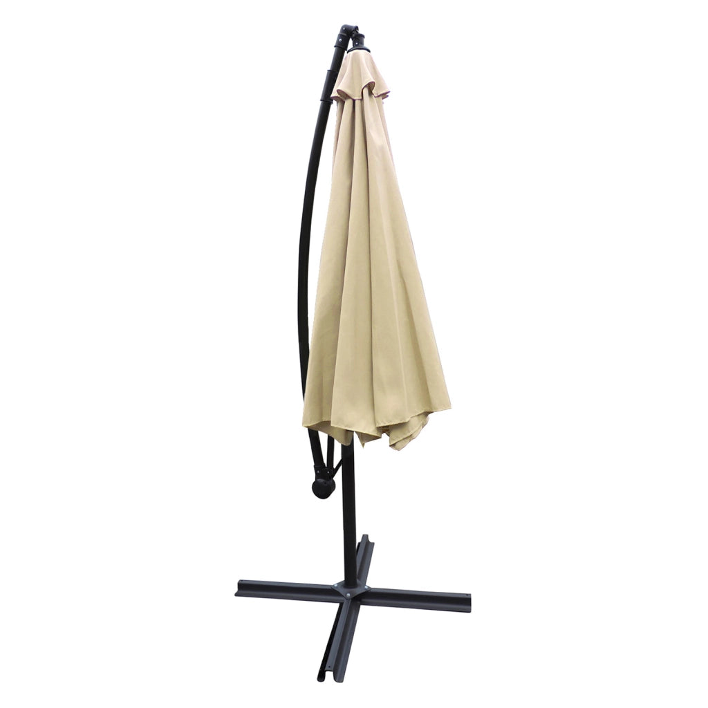 OAHUOmbrellone rotondo diametro 3,50 m beige + copertura
