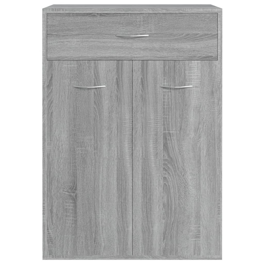 Scarpiera mobile contenitore per scarpe mobile per ingresso/corridoio/soggiorno design Sonoma 60 x 35 x 84 cm legno ingegnerizzato grigio 02_0022082