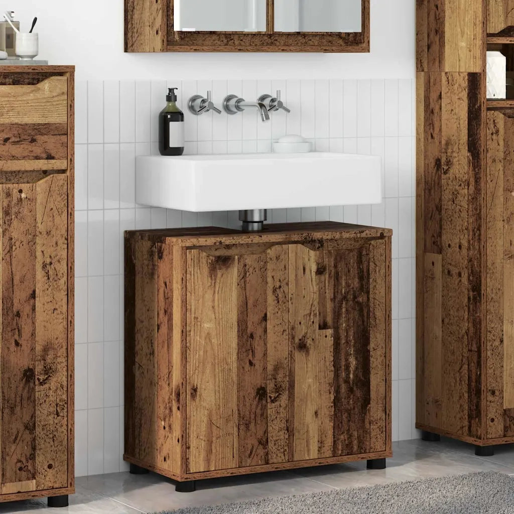Mobile per lavabo da bagno-Armadietto da bagno Legno vecchio 60 x 30 x 60 cm