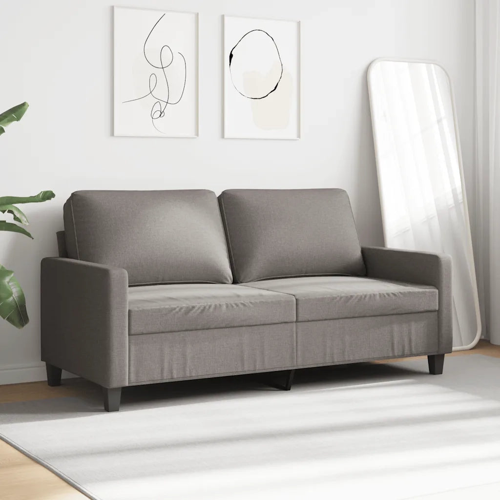 Divano a 2 Posti Tortora 140 cm in Tessutocod mxl 106758