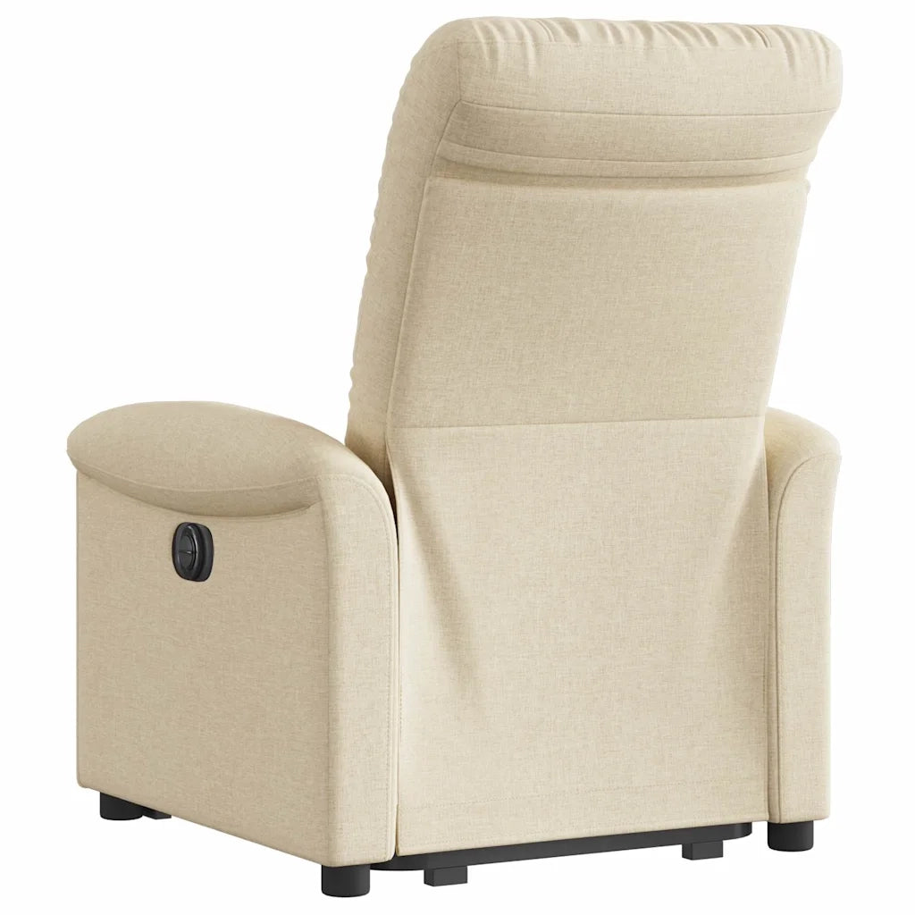 Poltrona Alzapersona Reclinabile Crema in Tessuto 3303262
