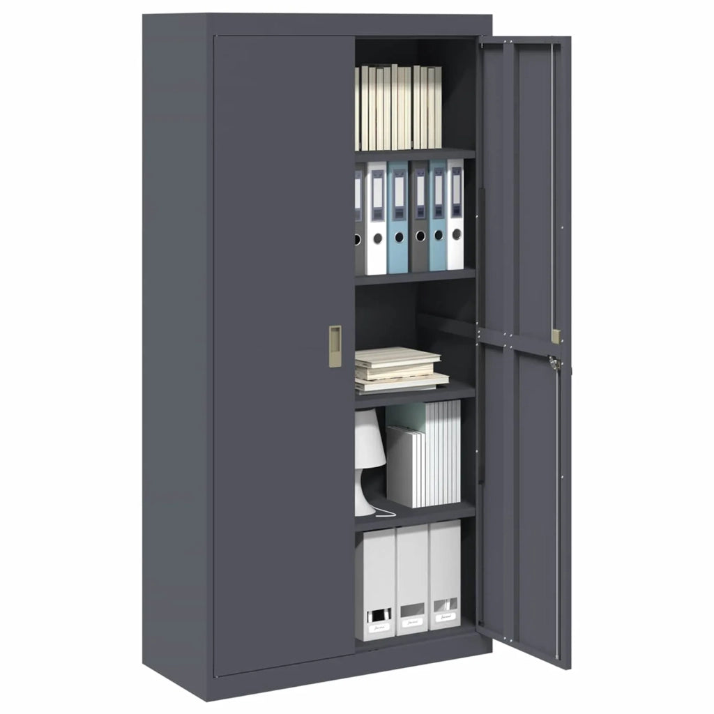 Armadio Antracite 90 x 40 x 180 cm Acciaio