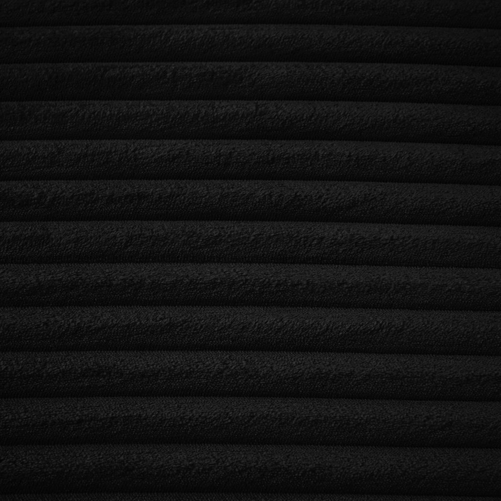 DIVANO Chaise longue in velluto a coste nero