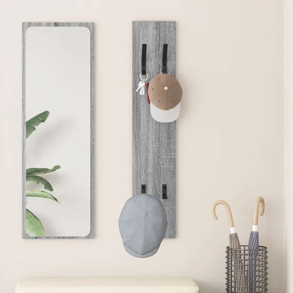 Appendiabiti a muro Grigio Sonoma 20 x 1,5 x 100 cm 874464