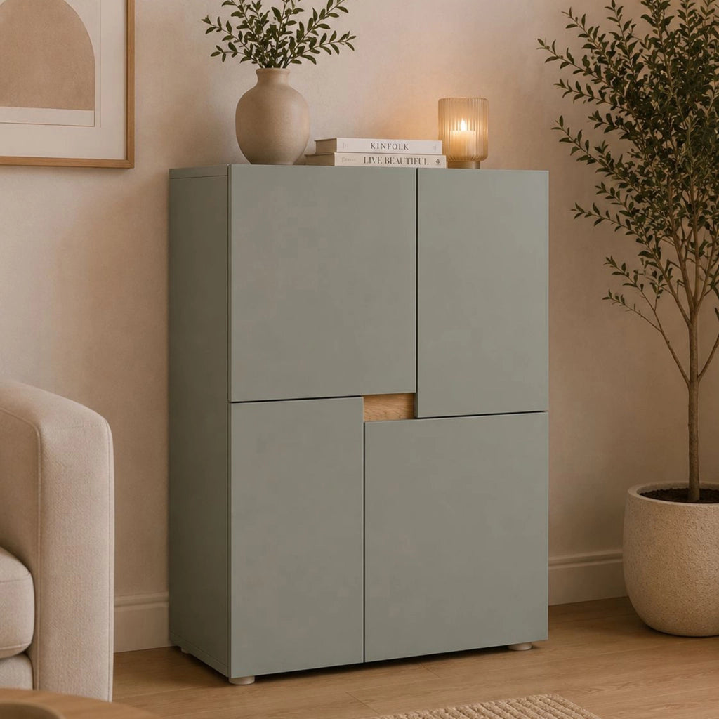 Madia Lerinito, Credenza un Ripiano, 60x42x84h cm Verde