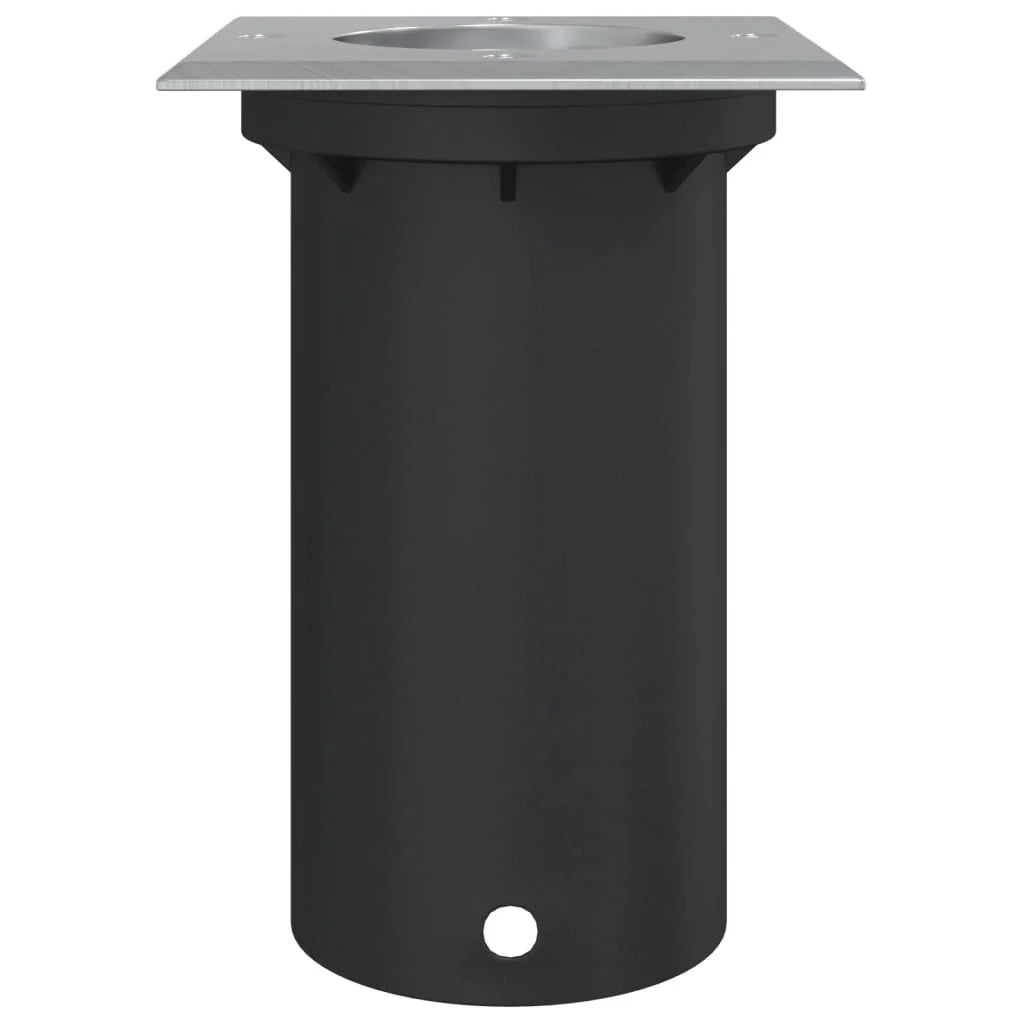 Lampada da terra quadrata per esterni 10,5 x 10,5 x 14,5 cm illuminazione decorativa versatile in alluminio nero 02_0056640