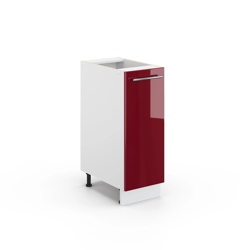 Vicco Mobiletto bagno Rosso bordeaux lucido 30 x 82 cm senza piano di lavoro