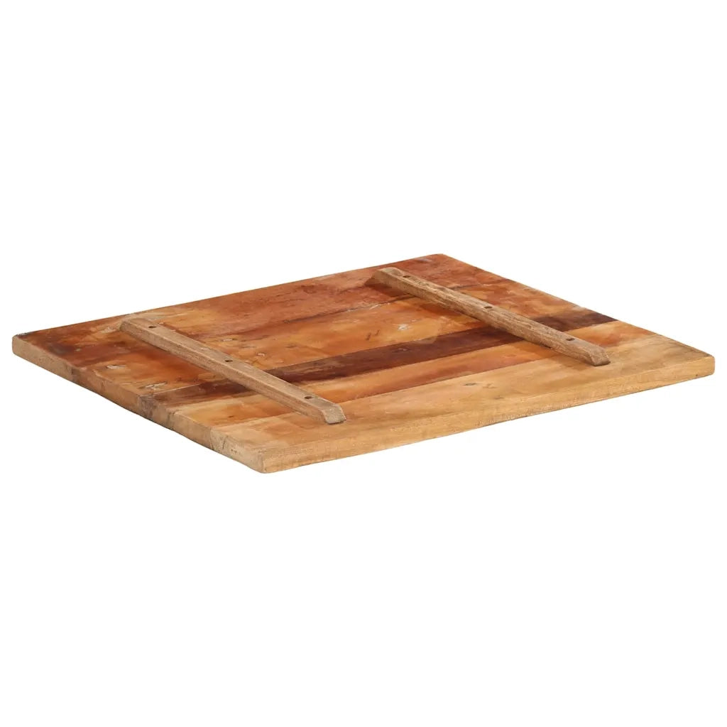 Piano Tavolo Rettangolare 60x70 cm 25-27 mm Legno di Recupero 286053