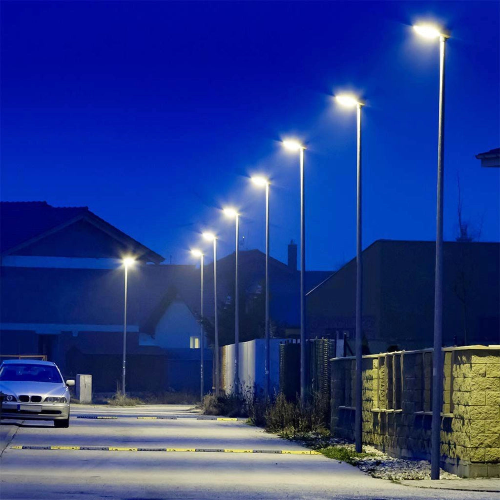 Armatura Stradale LED SMD 50W Nero 4000K IP65 per Illuminazione Esterna