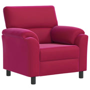 Divano Rosso Vino 94 x 85 x 93 cm Velluto 42040812